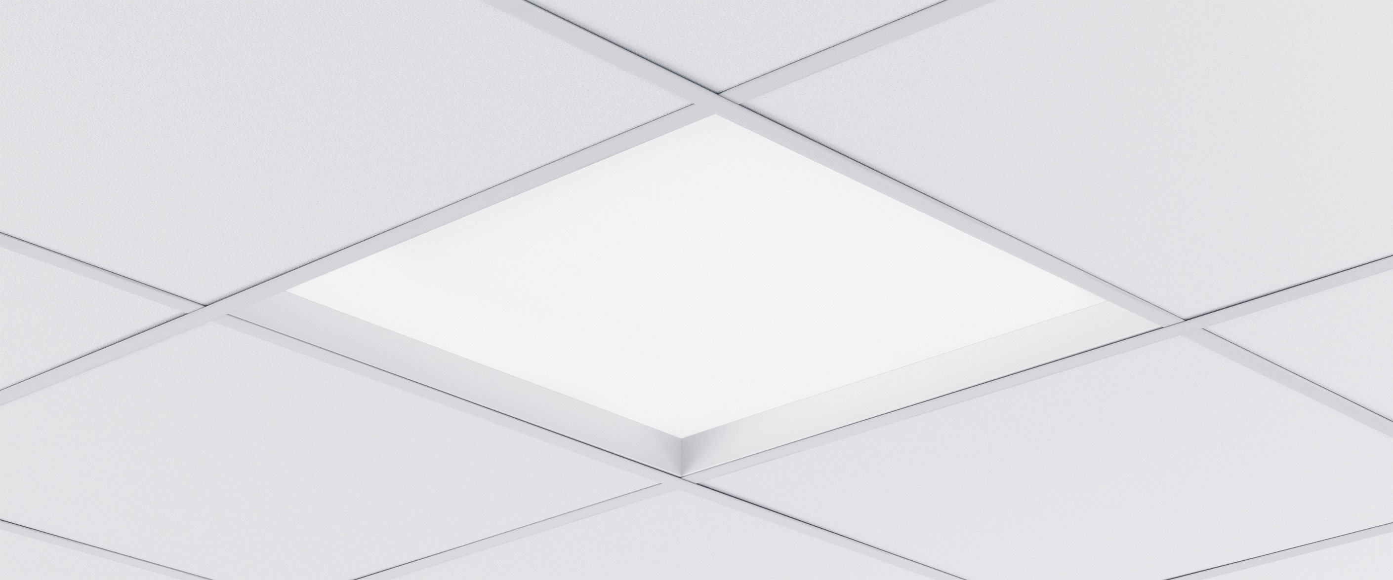 Sky Frame - decorative accessory for recessed 600x600 luminaires. See more versions under Accessories.