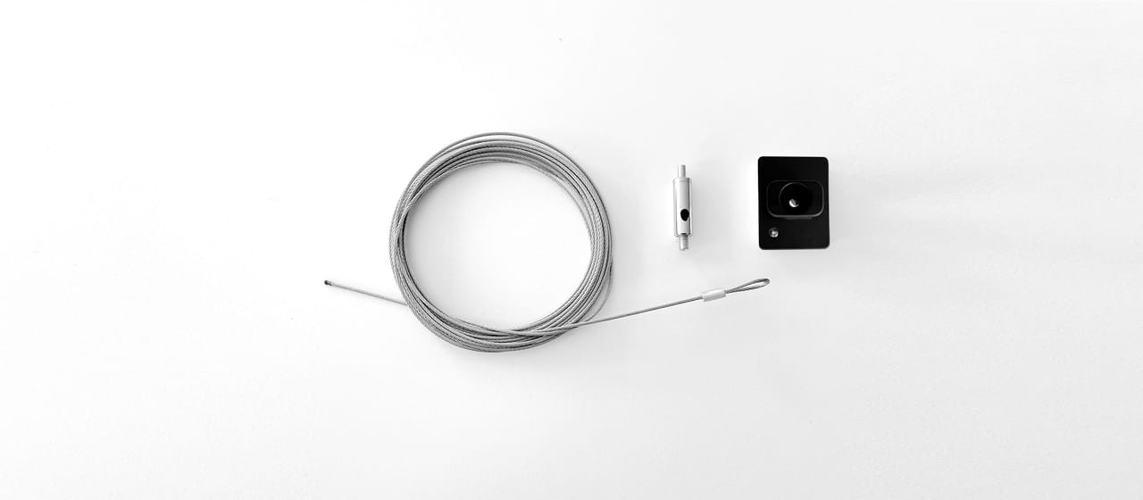 Control Track Dual, wire suspension kit, black