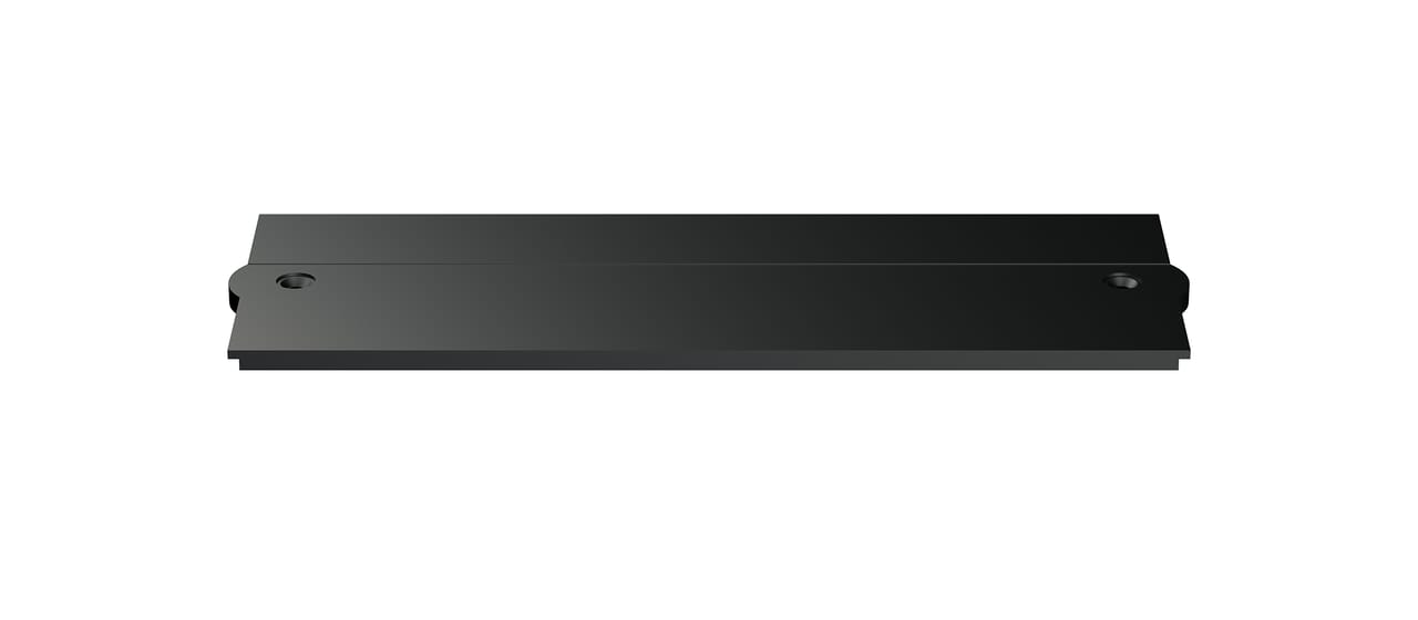 End feed cover plate black