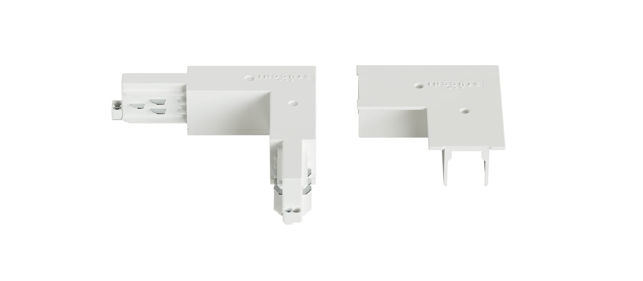 Control Track L-coupler Recessed white