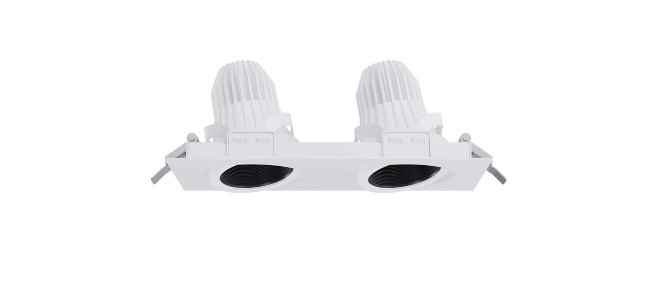 Touch Mini G2 Gimble Lens 2 spot Square White