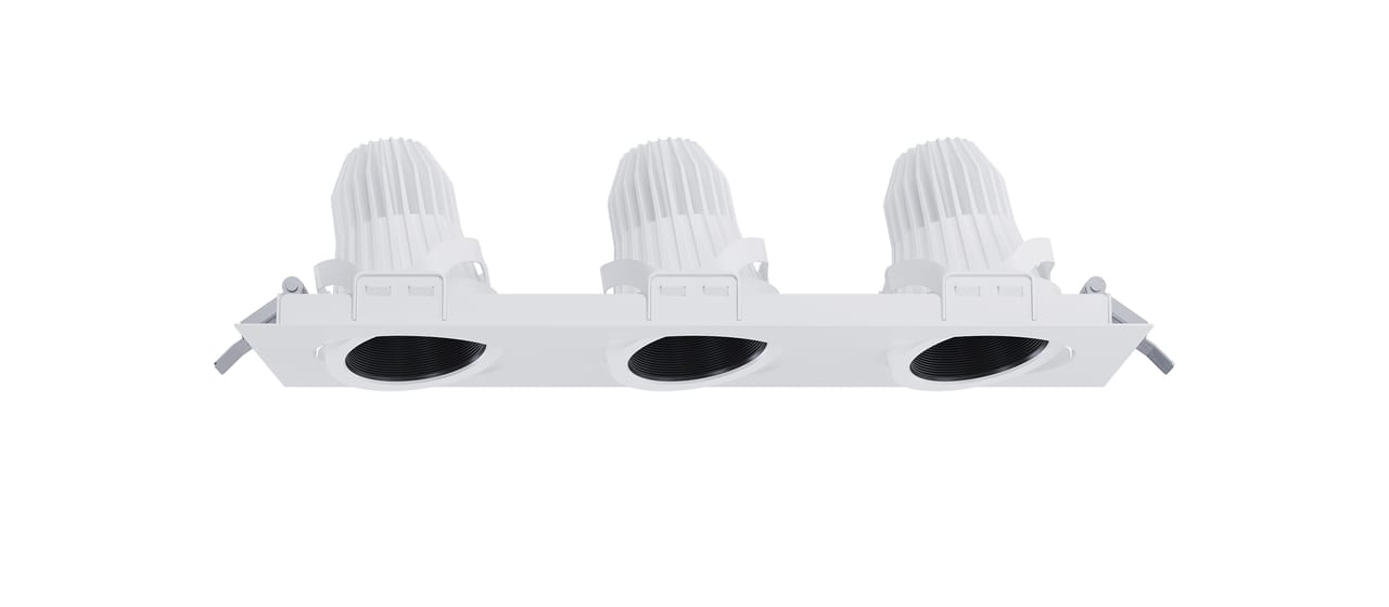 Touch Mini G2 Gimble Lens 3 spot Square White