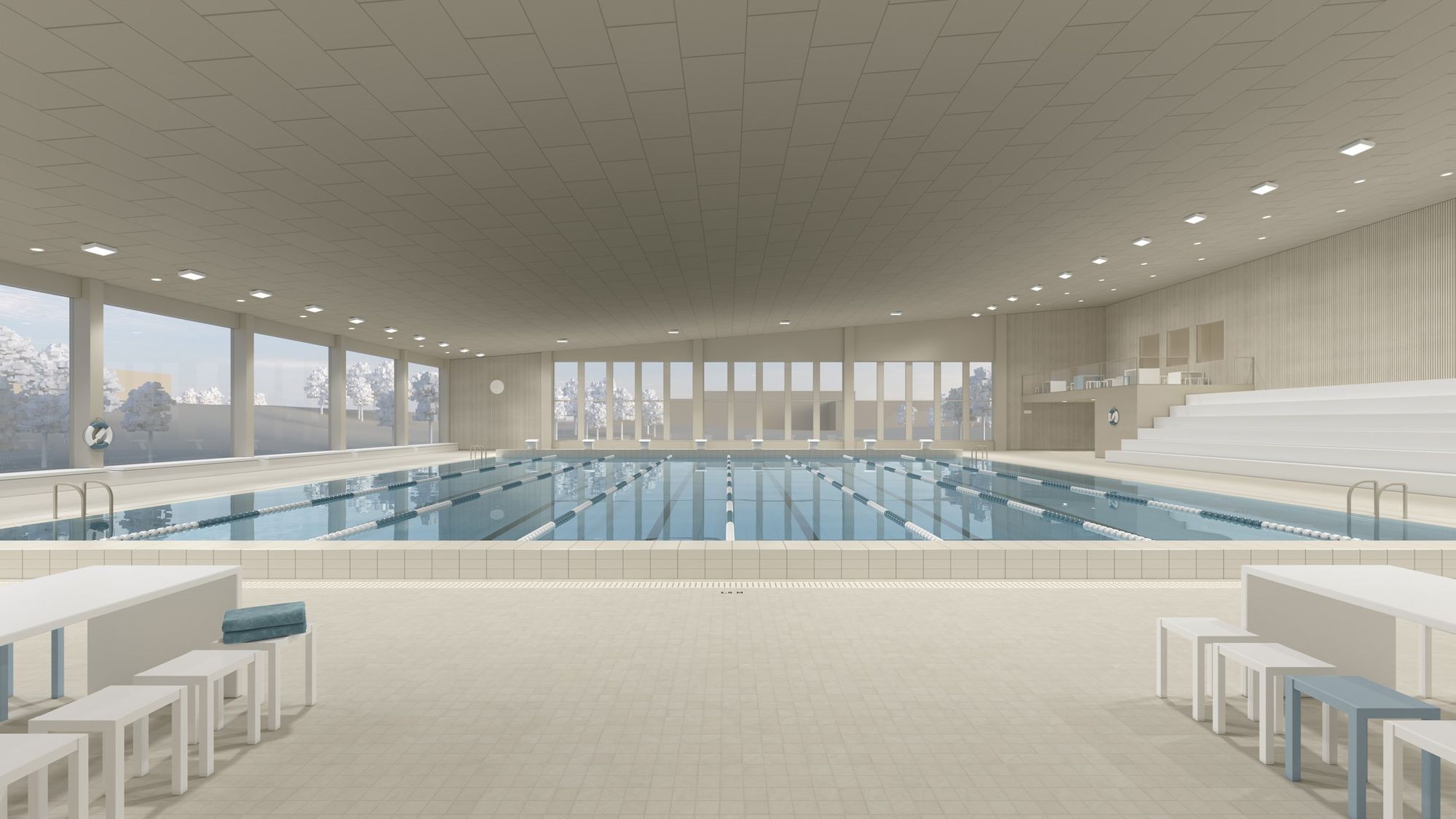 Swimming hall