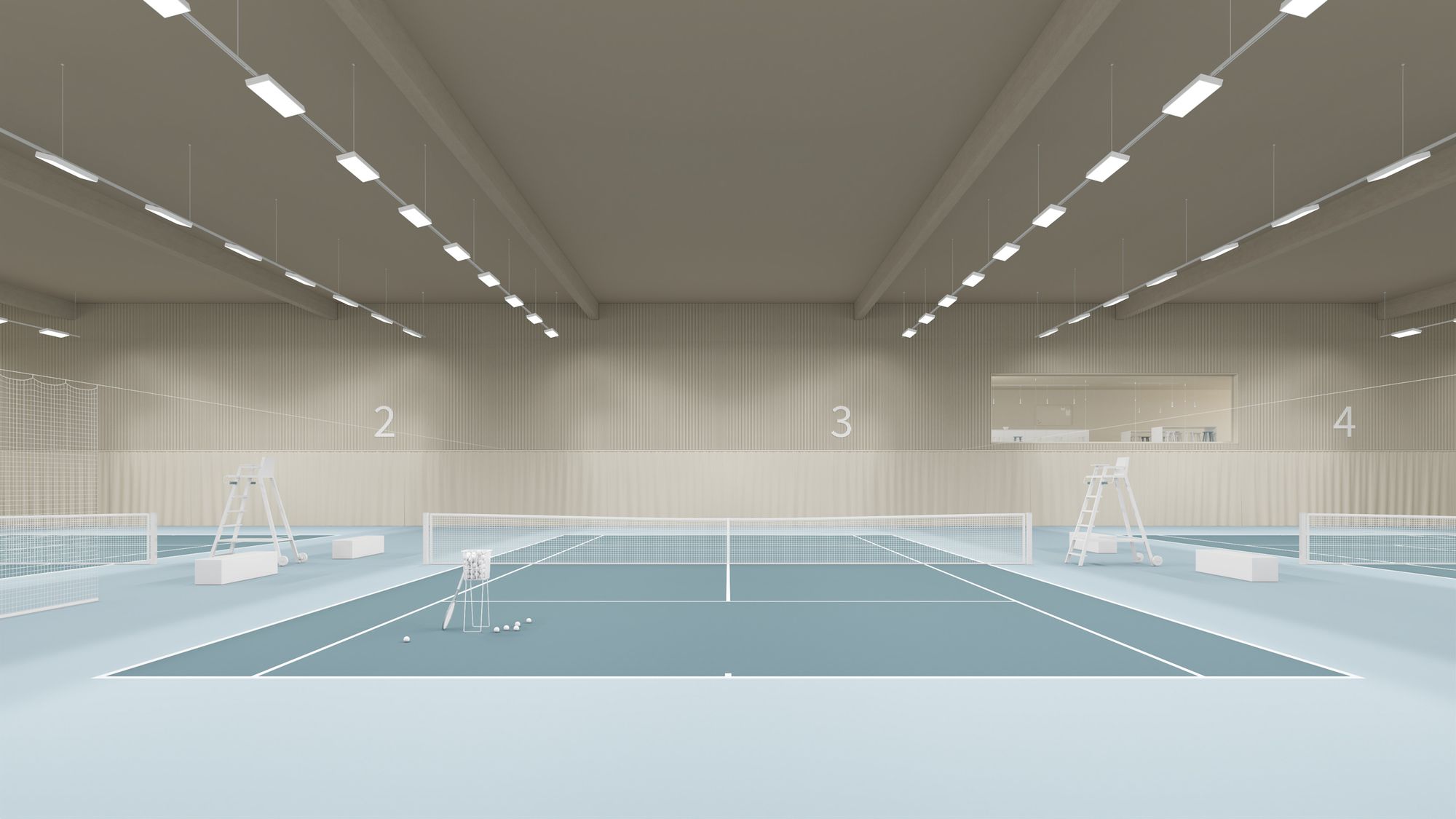Salle de tennis