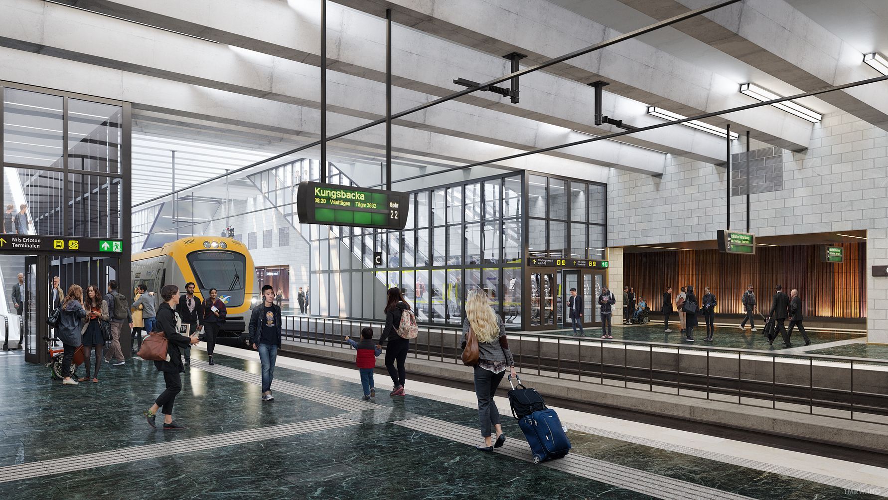 Fagerhult levererar unik belysningslösning till Västlänkens station Centralen