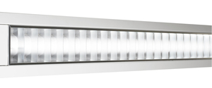 The Beta Opti louvre directs the flow out of the luminaire with high precision.