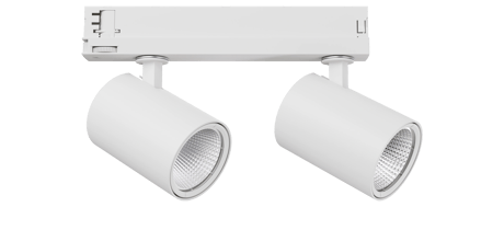 Streamer mini twinspotlight track D70mm white