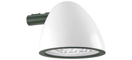 Opalume Ovo post spherical  D400 opal green