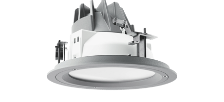 Pleiad G4 Robust recessed wallwasher D165mm reflector metallic matte white