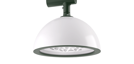 Opalume post spherical  D400 opal green