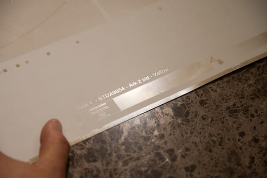 Reused printing plates in Fagerhult’s new cardboard luminaires