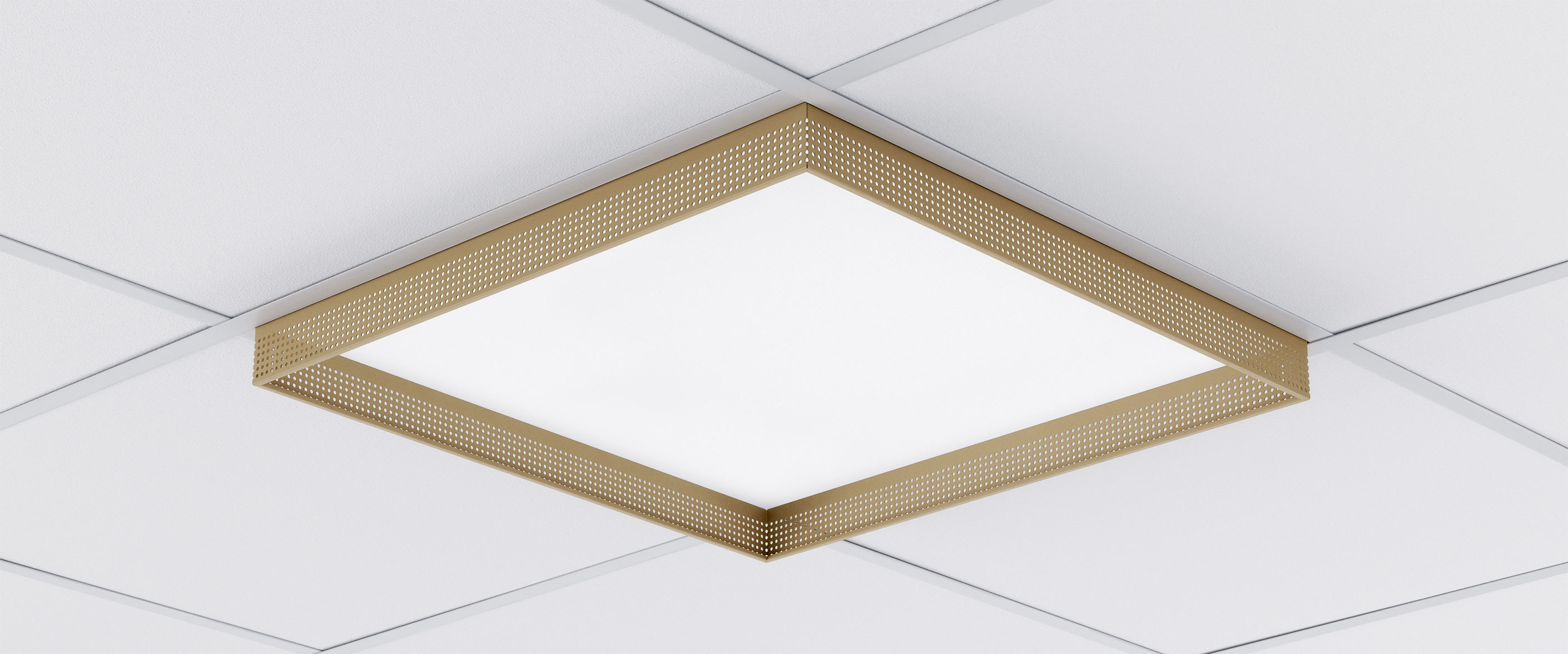 Fence - decorative accessory for recessed 600x600 luminaires. See more versions under Accessories.