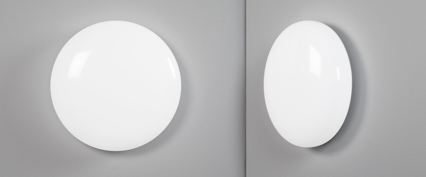 The luminaire can also be mounted on wall.