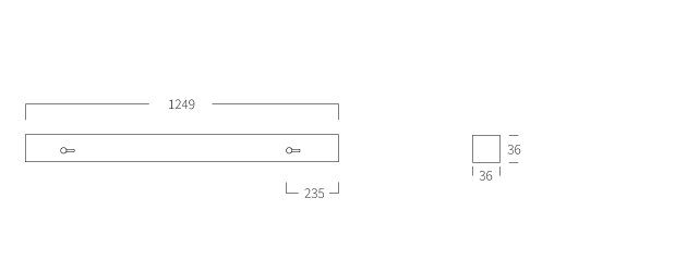 Notor 36 Ceiling Opal 1200 Single