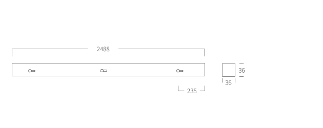 Notor 36 Ceiling Opal 2400 Single