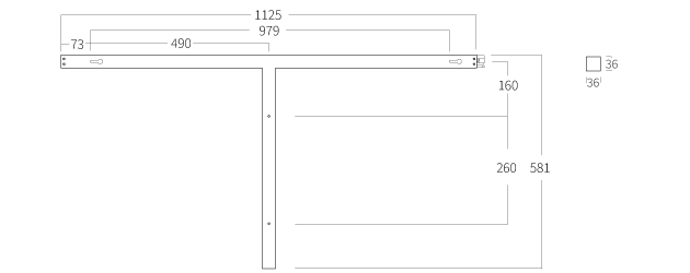 Notor 36 T Tak Rak Vänster Ramp Opal