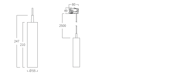 Zkye 55 Pendant Standard/Casambi/TE
