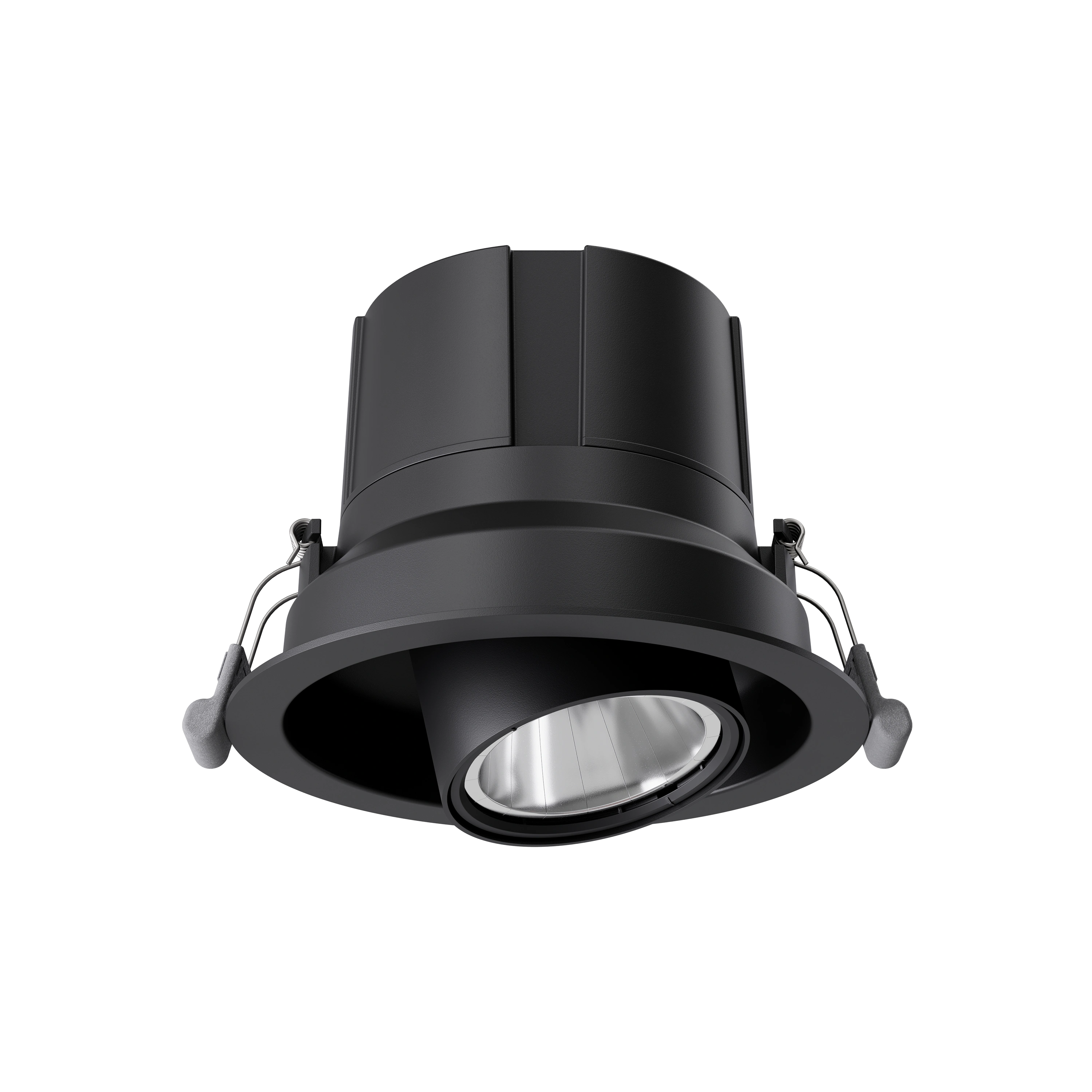 Streamer round recessed black