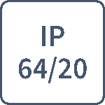 IP64/20 (under/above celing).