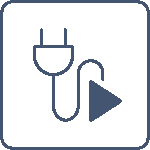 The luminaire can be equipped with a plug and play system. 